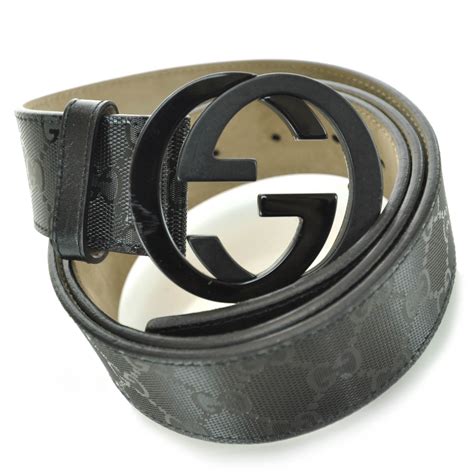 all black gucci belt ioffer|Gucci belt men's black imprime.